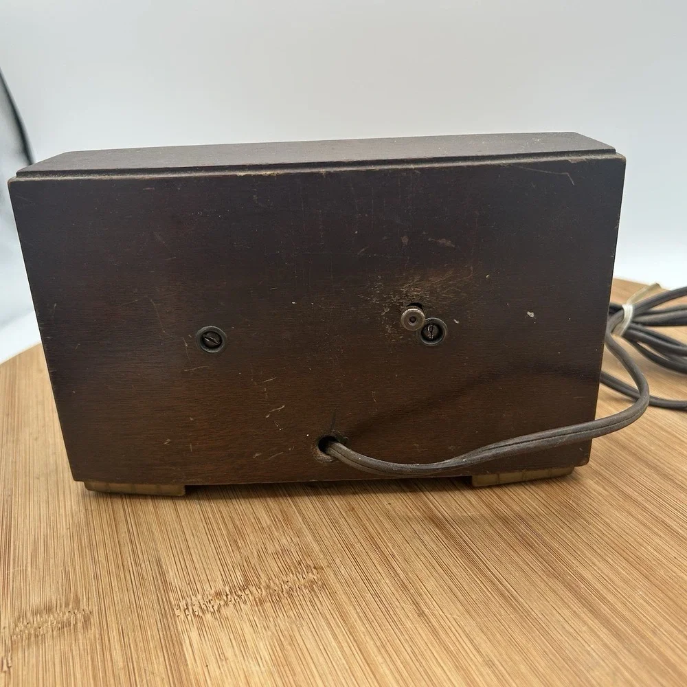 Antique Wooden General Electric Clock Model 3H176-‎ Working